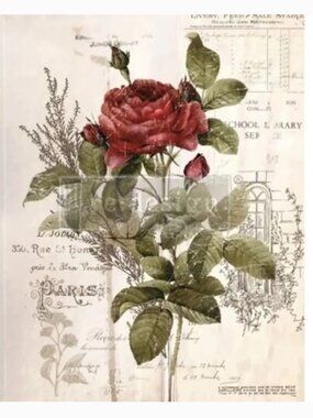 Redesign With Prima Botanical Rose Furniture Transfer